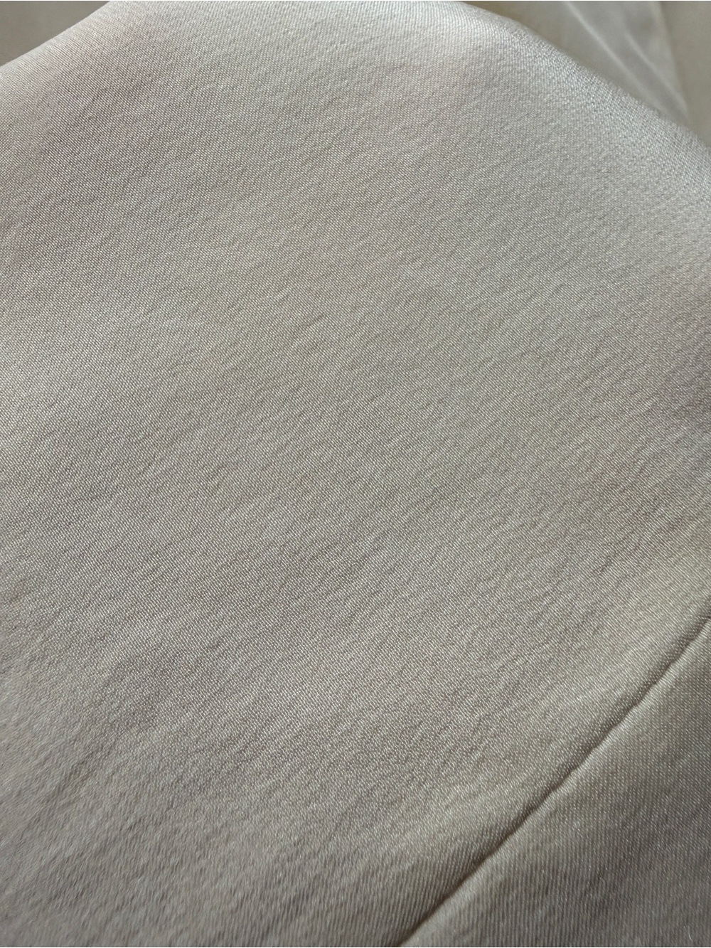 Lafayette 148 New York 100% Silk Blouse Top Size 14 Ivory Side Drape Rushed - Picture 11 of 11